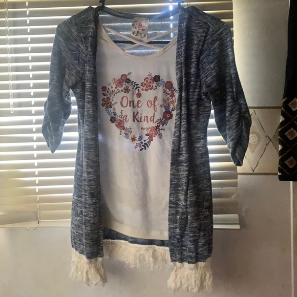 “One of a Kind” Jenna and Jessie Girl Shirt/Blouse - Picture 1 of 5